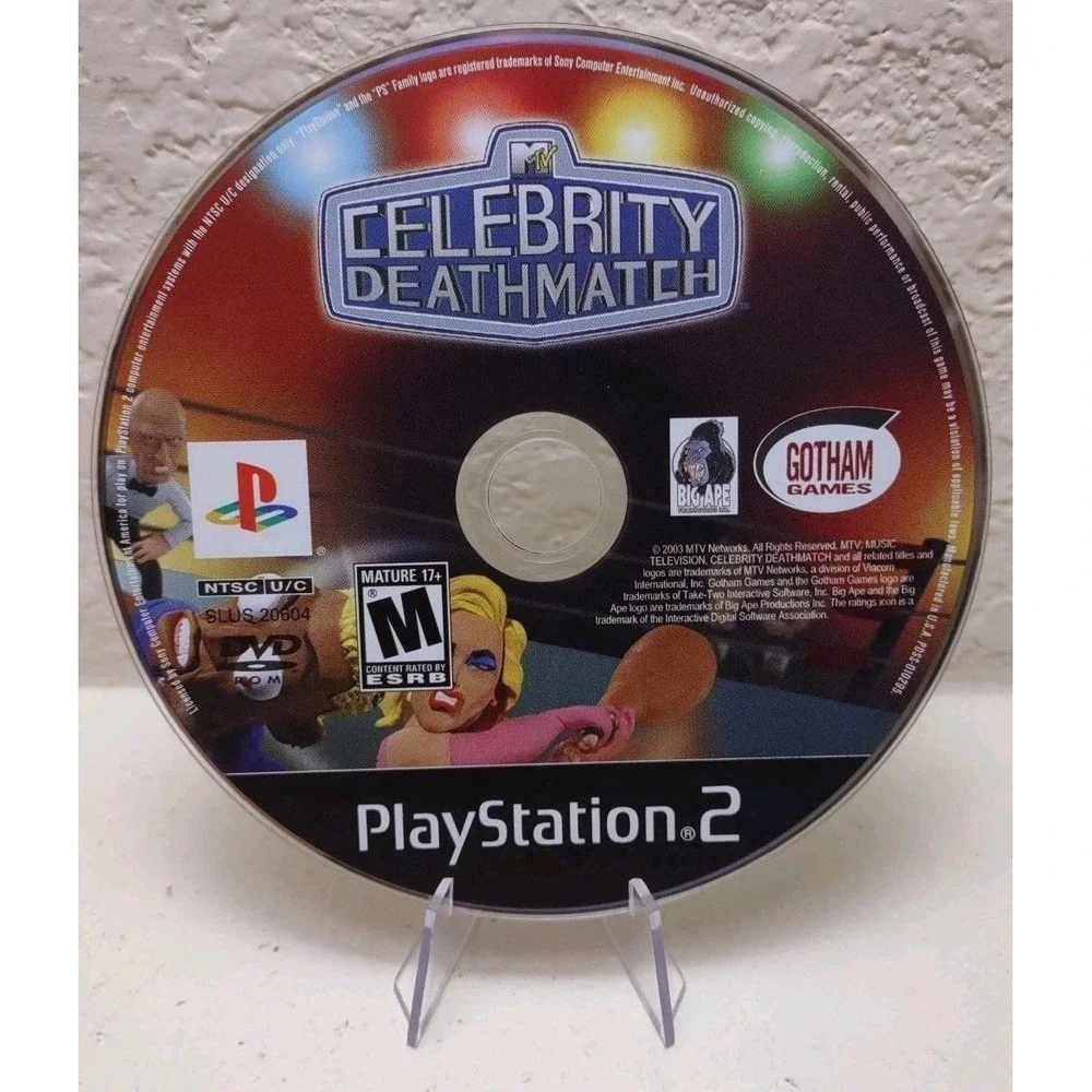 MTV Celebrity Deathmatch Sony PlayStation 2 PS2 Game CIB SLUS-20604 Fighting